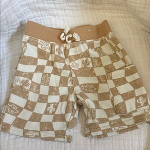 Garanimals Kids Shorts with Tan and Cream Cactus Pattern